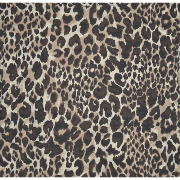 Catherines Suprema Collection 3/4 Sleeve Cheetah Animal Print Top Plus Size 3X - Picture 8 of 11